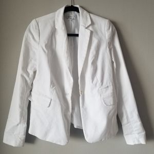 Liz Clairborne White Cotton Blazer